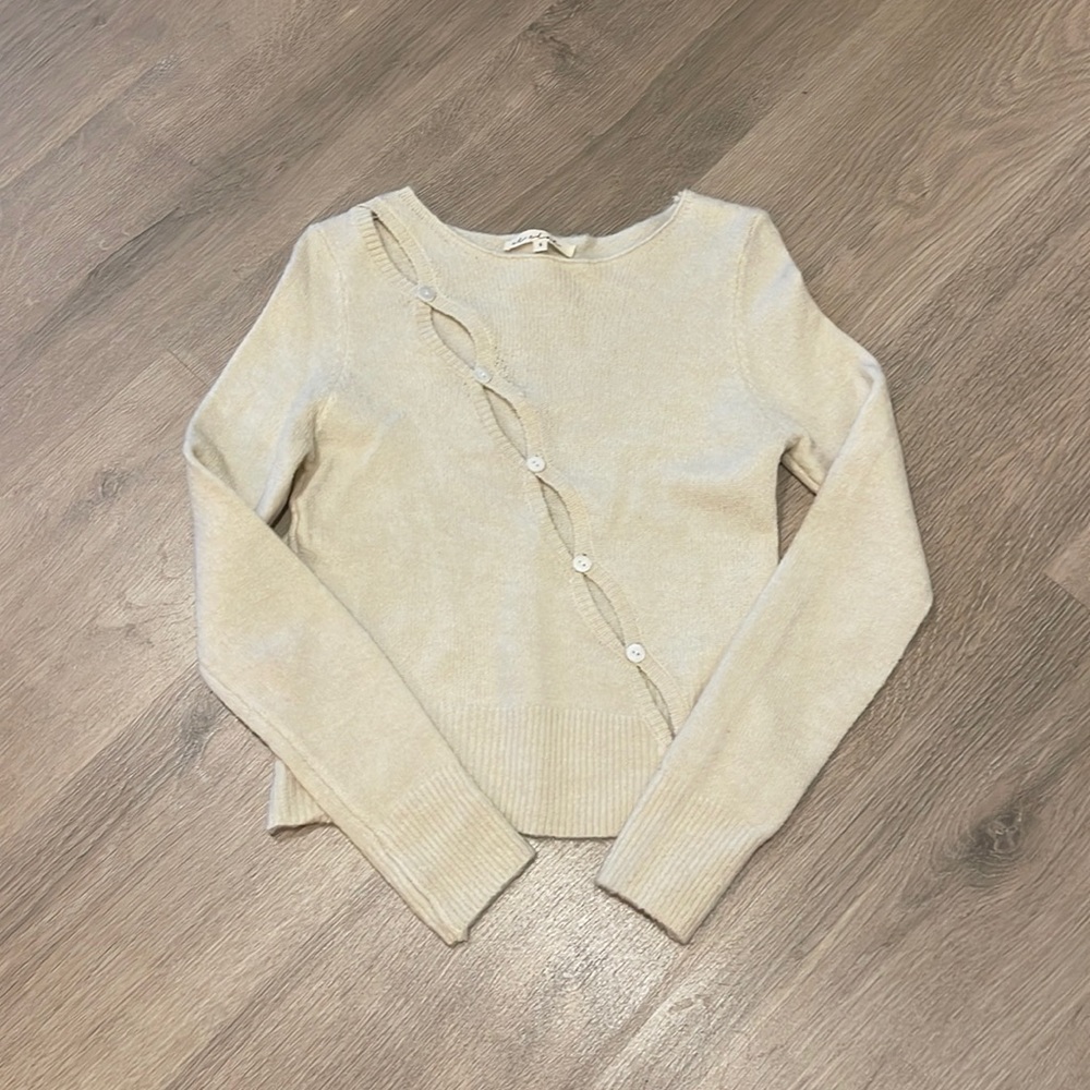 Open knit sweater